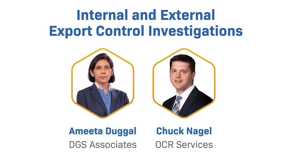 Internal And External Export Control Investigations
