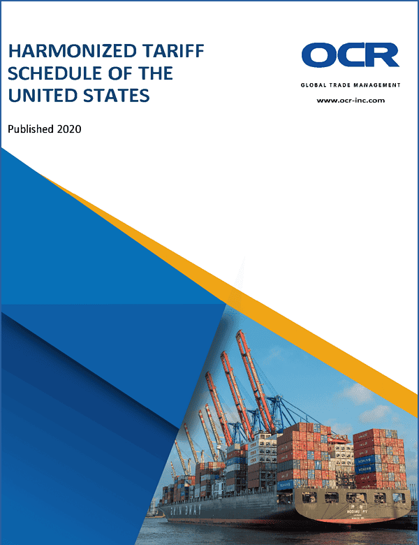 Harmonized Tariff Schedule Of The U.s (htsus) – 2020 Edition