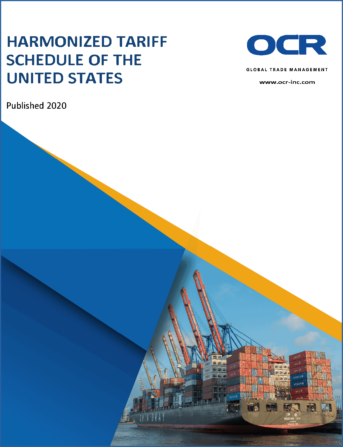 Harmonized Tariff Schedule of the U.S (HTSUS) 2020 Edition OCR