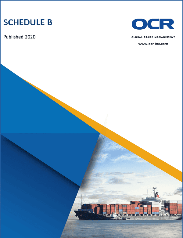 Schedule B: Classification Of Exports – 2020 Edition