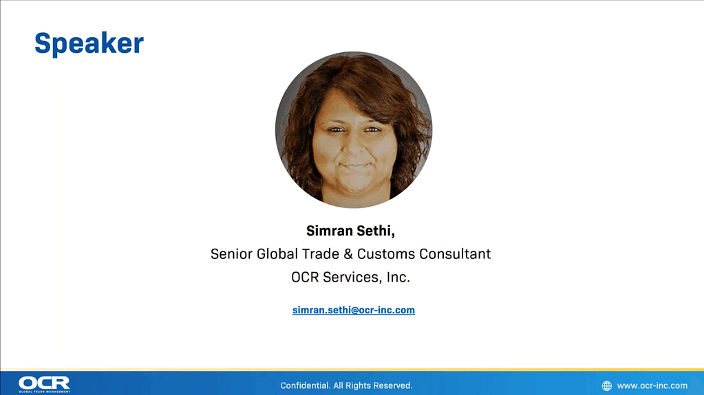 Ocr 2021 Virtual Conference: Industry Updates In Import