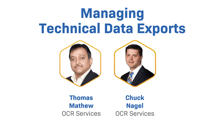 Managing Technical Data Exports