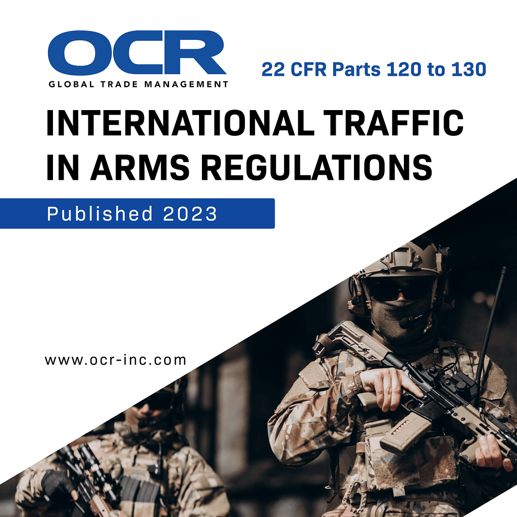 International Traffic In Arms Regulations (ITAR) 2023 Edition OCR